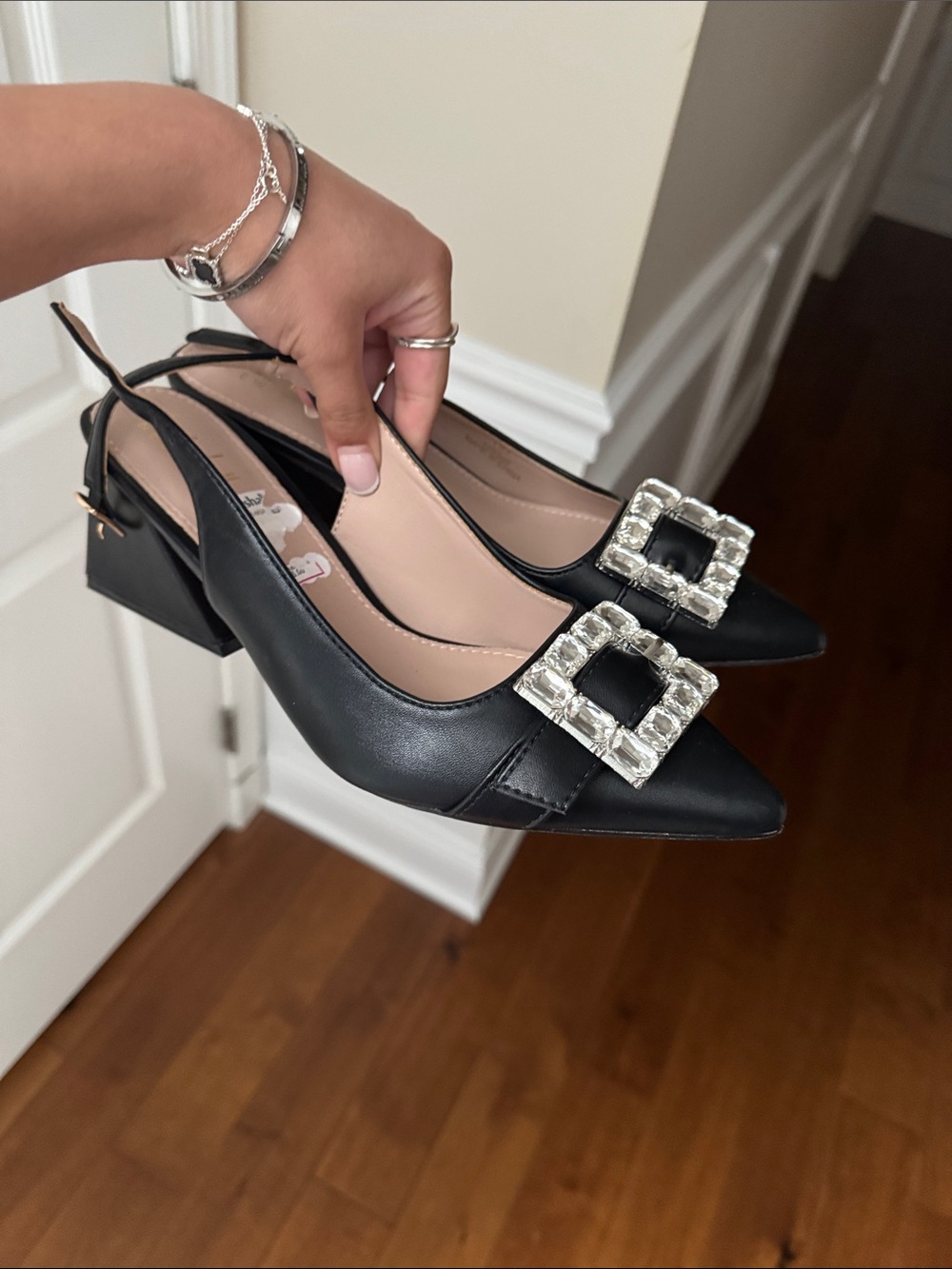 Black heels size 8